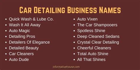 Top Mobile Detailing Business Name Ideas That Will Attract Customers