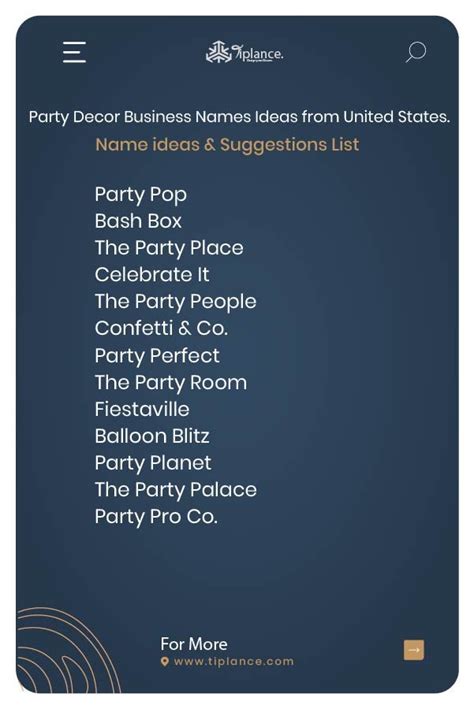 Best Mobile Party Business Name Ideas to Boost Your Brand