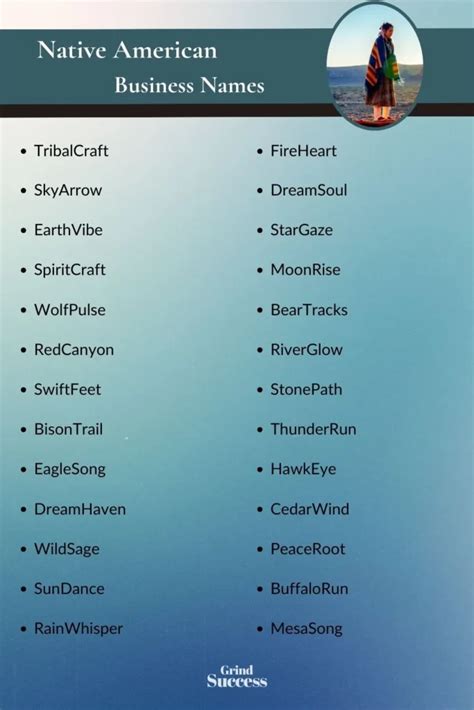 Best Native American Business Name Ideas