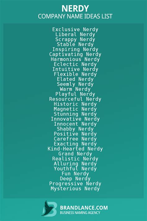 Top 10 Nerdy Business Name Ideas