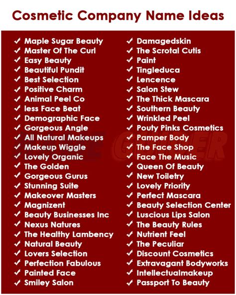 Best Online Cosmetic Business Name Ideas for Your Brand