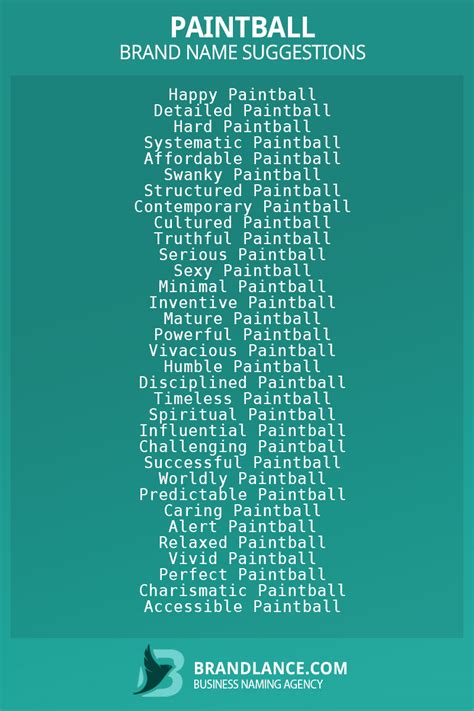 Best Paintball Business Name Ideas