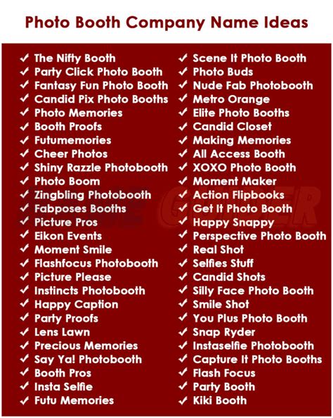 Top 50 Photo Business Name Ideas to Boost Your Brand