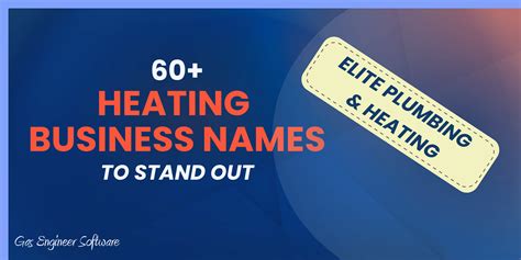 Best Plumbing and Heating Business Name Ideas