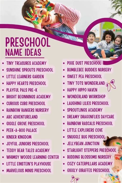 Top Preschool Business Name Ideas to Spark Creativity and Growth