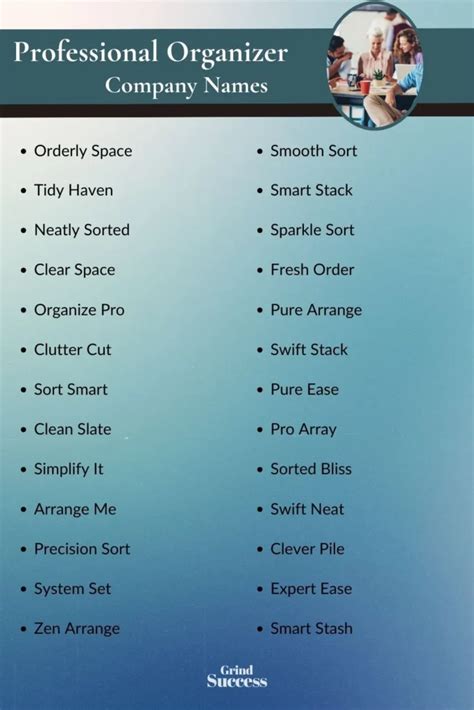 Top 20 Professional Organizer Business Name Ideas for 2023