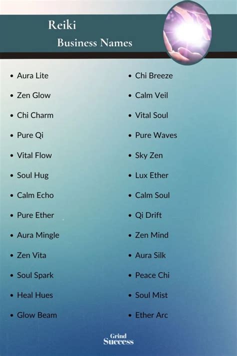 Best Reiki Business Name Ideas for a Peaceful Brand Identity