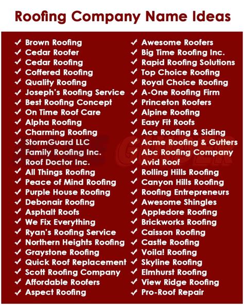Best Roofing Business Name Ideas: Elevate Your Brand
