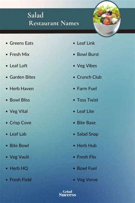 Catchy Salad Business Name Ideas That Will Inspire Your Menu Creation