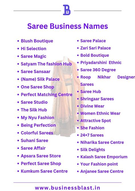 Saree Business Name Ideas: Top Picks