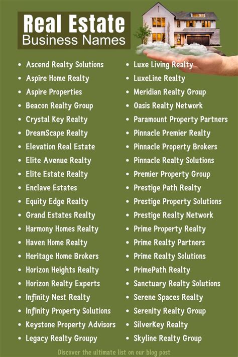 Creative Short Term Property Business Name Ideas for 2023