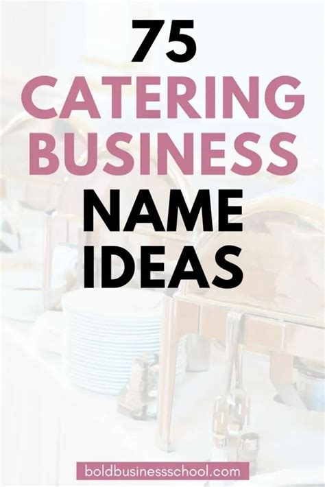 Best Small Catering Business Name Ideas