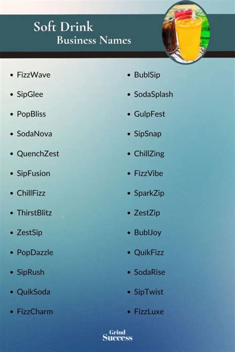 Best Soft Drink Business Name Ideas 2023