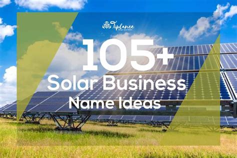 Best Solar Business Name Ideas 2023