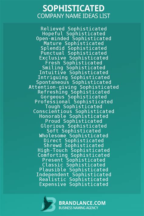 Best Sophisticated Business Name Ideas 2023