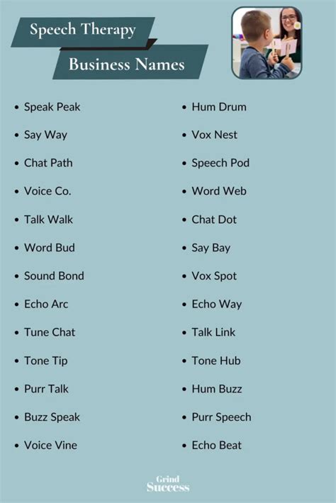 Top Speech Therapy Business Name Ideas to Boost Your Brand