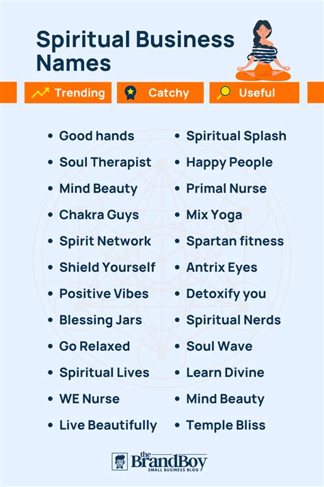 Spiritual Business Name Ideas That Spark Enlightenment