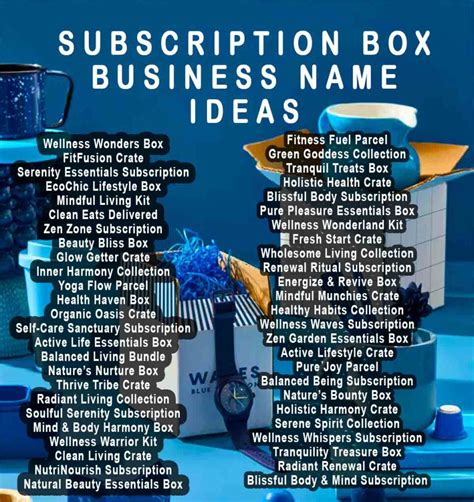 Best Subscription Box Business Name Ideas Revealed