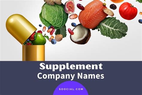 Best Supplement Business Name Ideas 2023