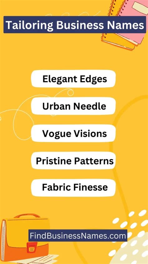 Best Tailoring Business Name Ideas to Boost Your Startup
