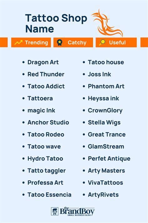 Top Tattoo Business Name Ideas for Your Next Ink Shop