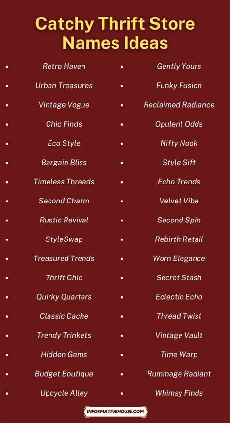 Creative Thrift Business Name Ideas to Boost Your Sales