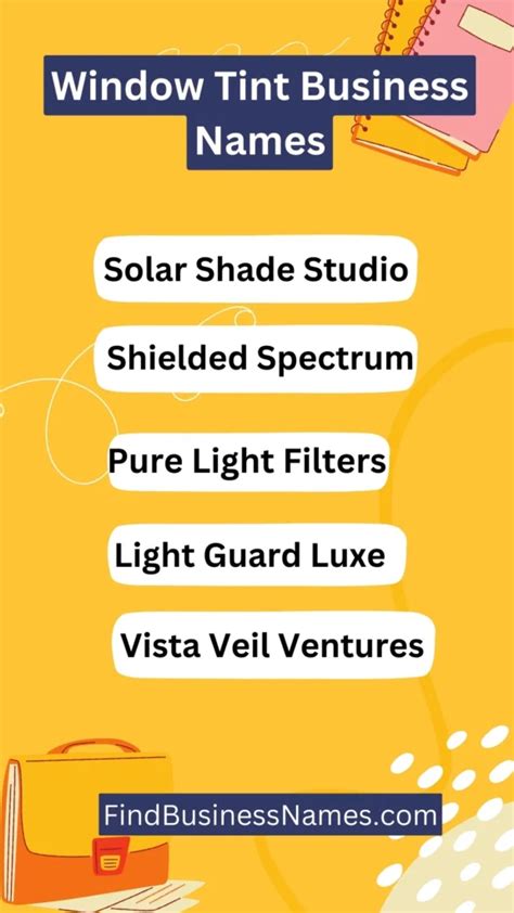 Best Tint Business Name Ideas to Elevate Your Brand