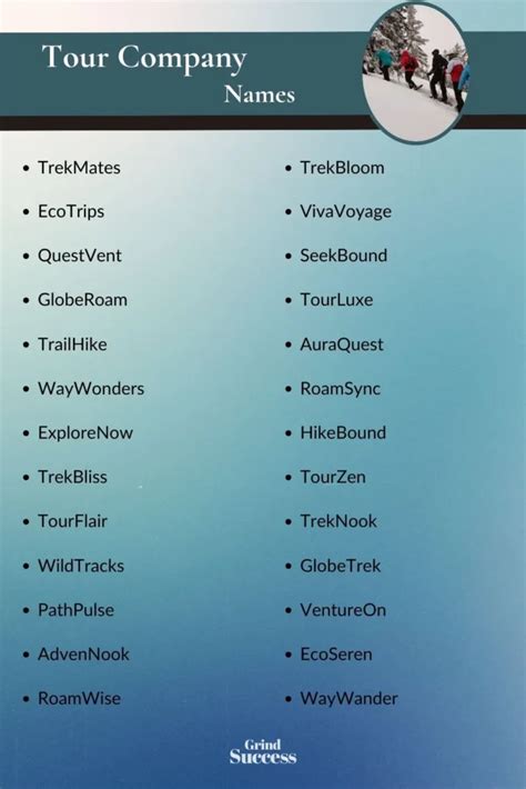 Best Tour Business Name Ideas for Your Next Adventure