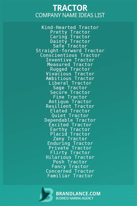 Best Tractor Business Name Ideas for 2023