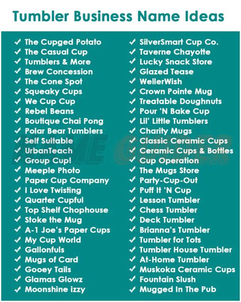 Best Tumbler Business Name Ideas for Success