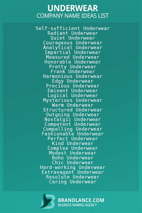 Best Underwear Business Name Ideas for a Standout Brand