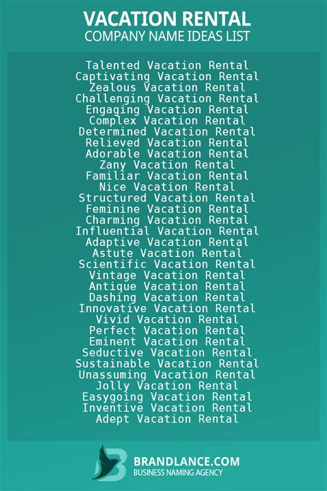 Top Vacation Rental Business Name Ideas to Boost Your Brand