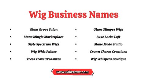 Best Wig Business Name Ideas Revealed!