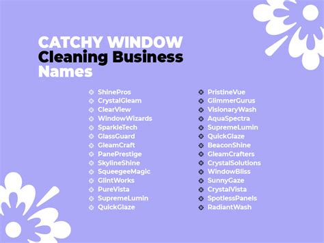 Best Window Washing Business Name Ideas to Boost Your Brand