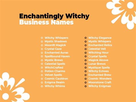 Best Witchy Business Name Ideas 2023